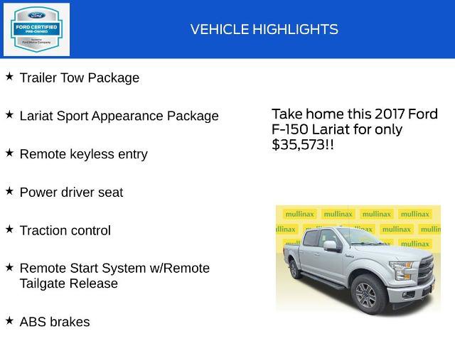 Certified 2017 Ford F150 Lariat AWD/4WD image 18