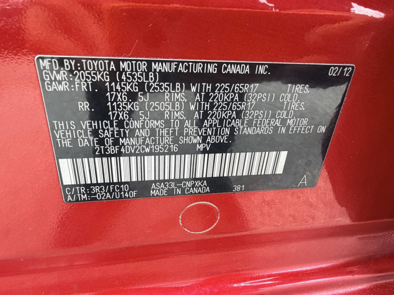 Used 2012 Toyota RAV4 4WD w/ Value Pkg image 24