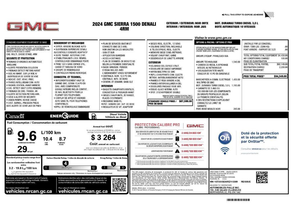 Used 2024 GMC Sierra 1500 Denali w/ Technology Package AWD/4WD image 2