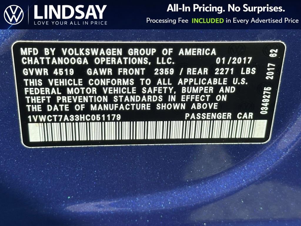 Used 2017 Volkswagen Passat 1.8T SEL Premium FWD image 26