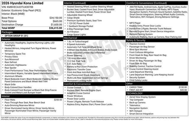 New 2026 Hyundai Kona Limited image 27