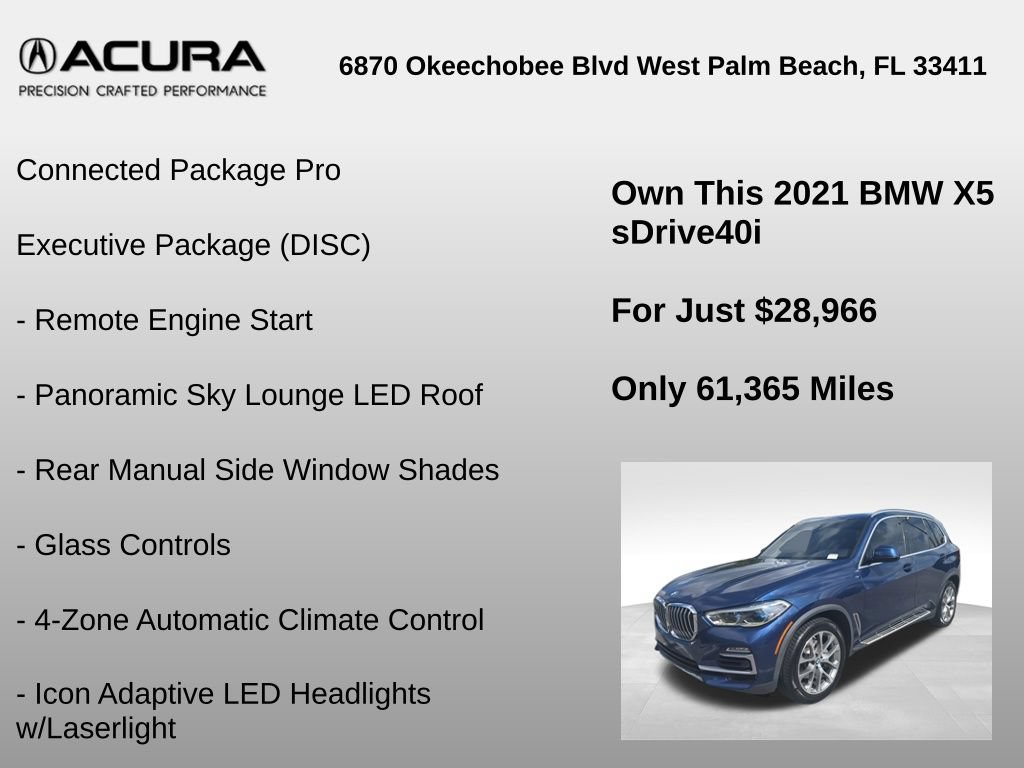 Used 2021 BMW X5 sDrive40i w/ Executive Package RWD image 6
