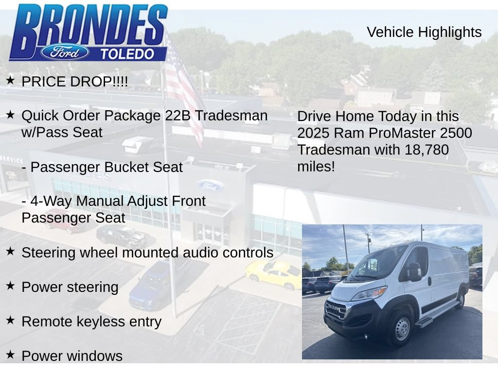 Used 2025 RAM ProMaster 2500 w/ U-Haul Equipment Group FWD image 5
