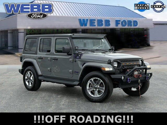Used 2021 Jeep Wrangler Unlimited Sahara w/ Uconnect 4C Nav & Sound Group