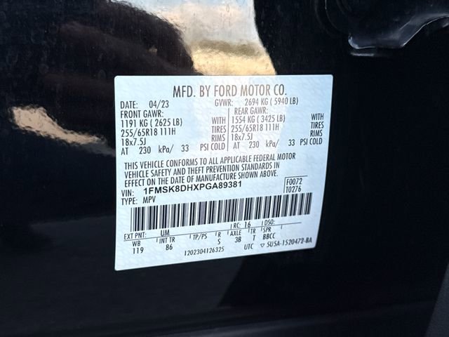 Used 2023 Ford Explorer XLT AWD/4WD image 23