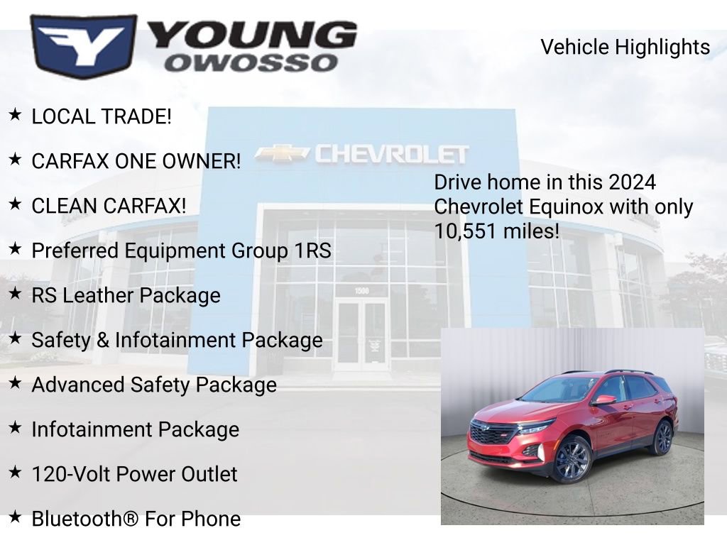 Certified 2024 Chevrolet Equinox RS w/ RS Leather Package FWD image 8