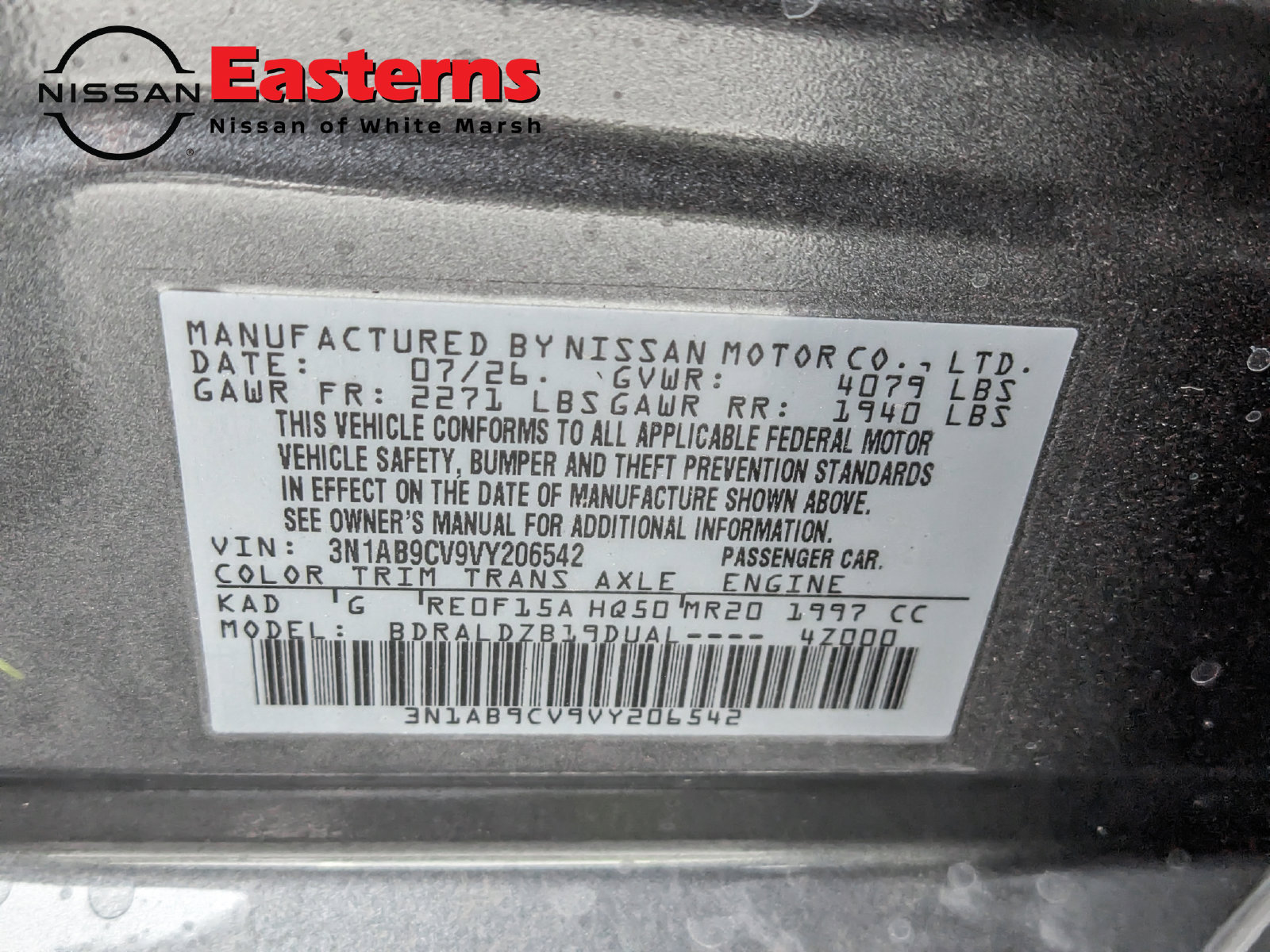 New 2027 Nissan Sentra SV w/ SV Convenience Package FWD image 30