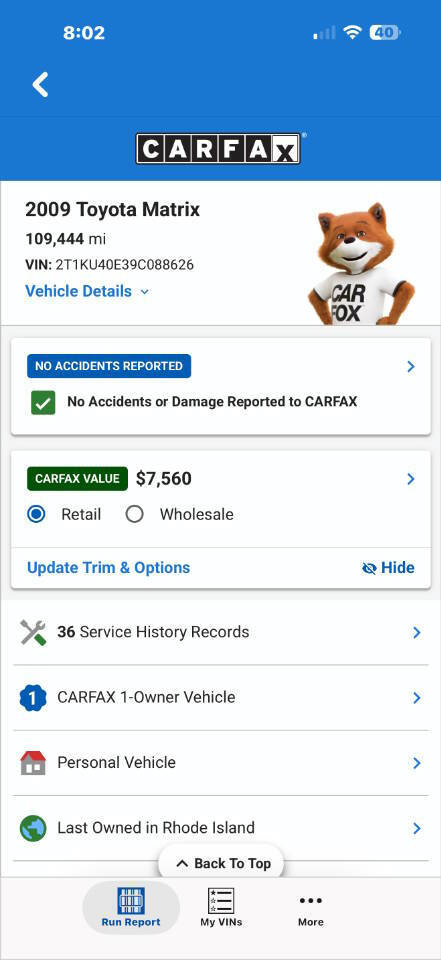 Used 2009 Toyota Matrix FWD image 5