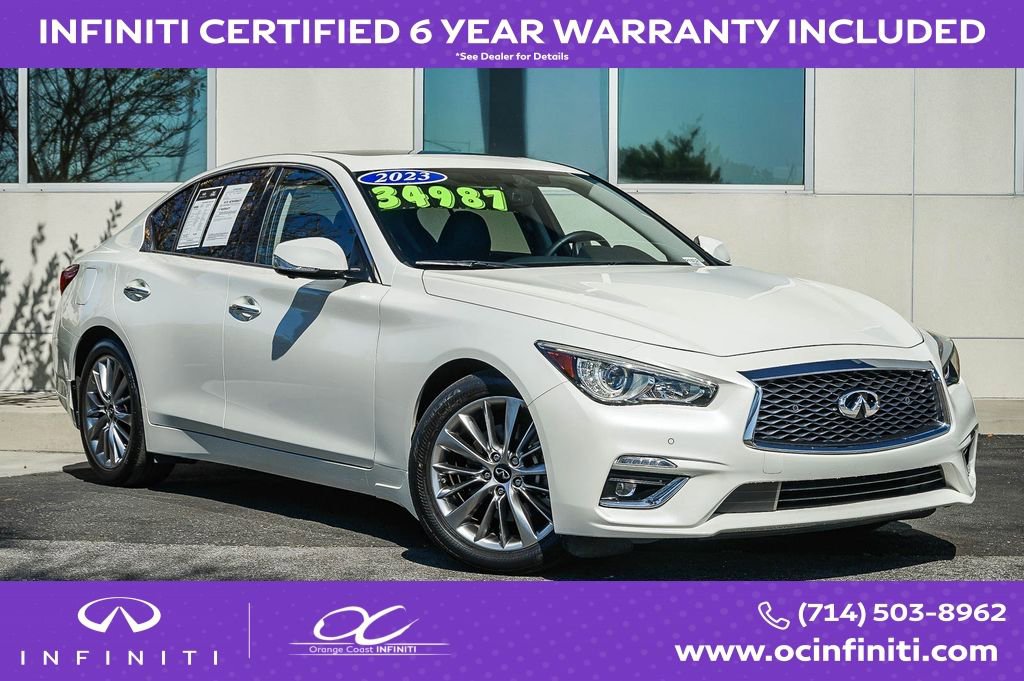 Certified 2023 INFINITI Q50 Luxe w/ Cargo Package image 1