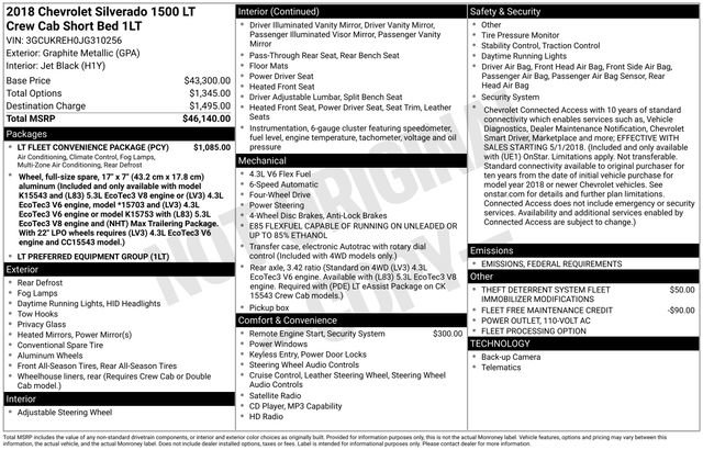 Used 2018 Chevrolet Silverado 1500 LT w/ LT Fleet Convenience Package image 5