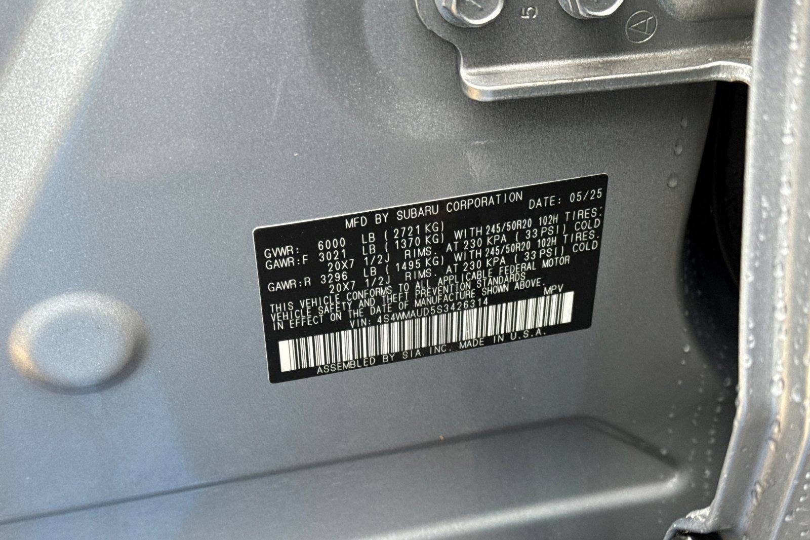 Certified 2025 Subaru Ascent Touring w/ Popular Package #2 image 34