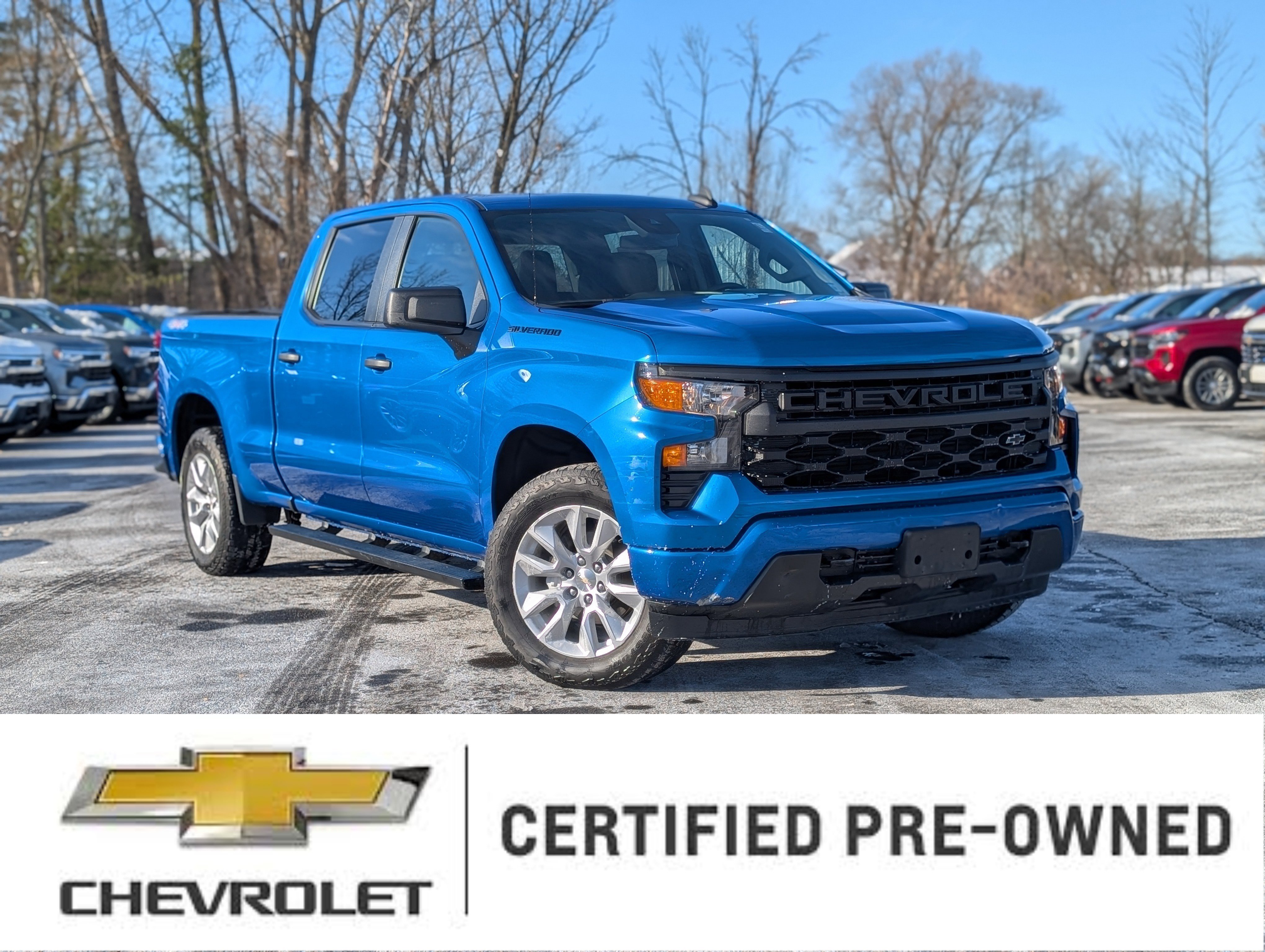 Certified 2022 Chevrolet Silverado 1500 Custom w/ LPO, Dark Essentials Package image 1