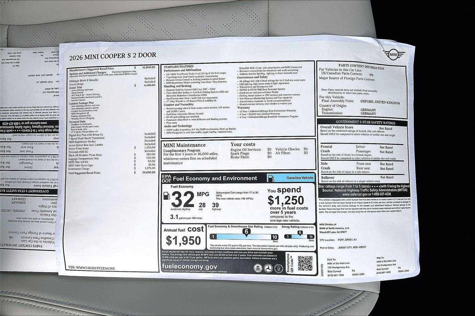 New 2026 MINI Cooper S FWD image 14