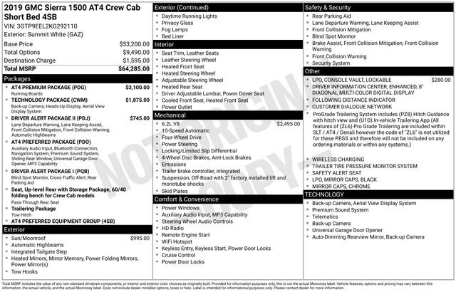 Used 2019 GMC Sierra 1500 AT4 w/ AT4 Premium Package image 27