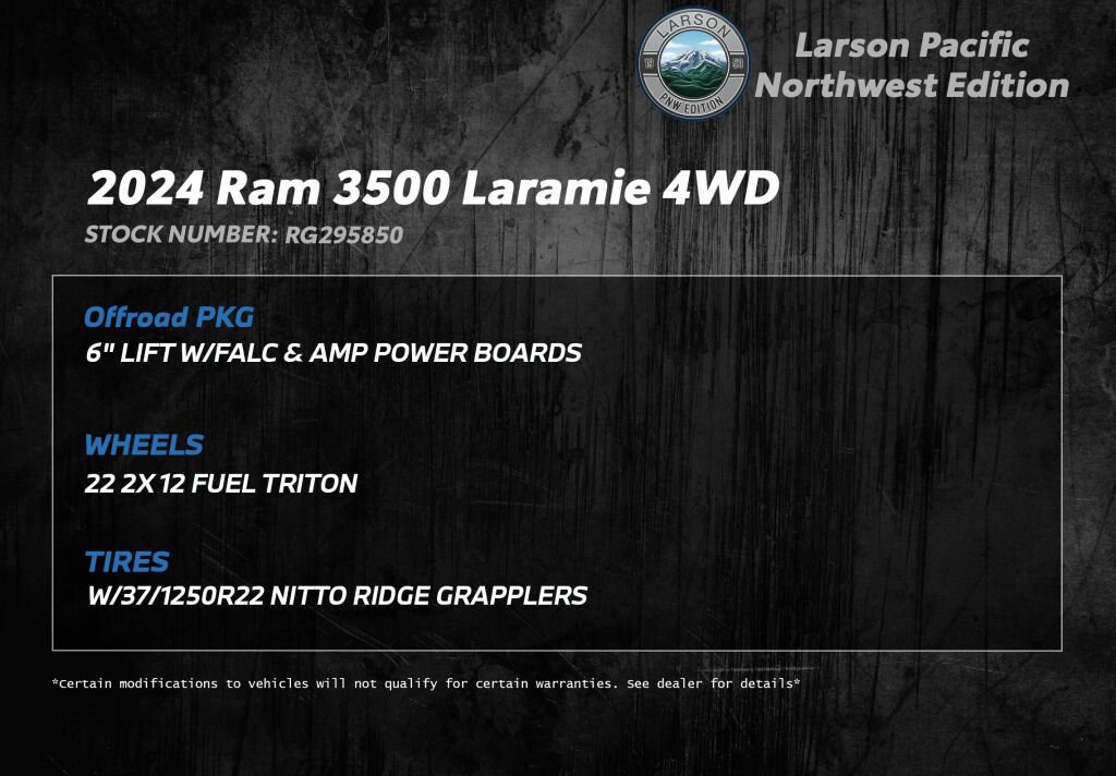 New 2024 RAM 3500 Laramie w/ Night Edition image 3