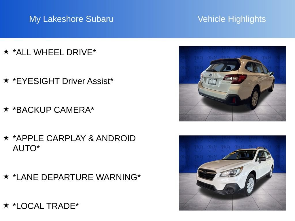 Used 2019 Subaru Outback 2.5i AWD/4WD image 9