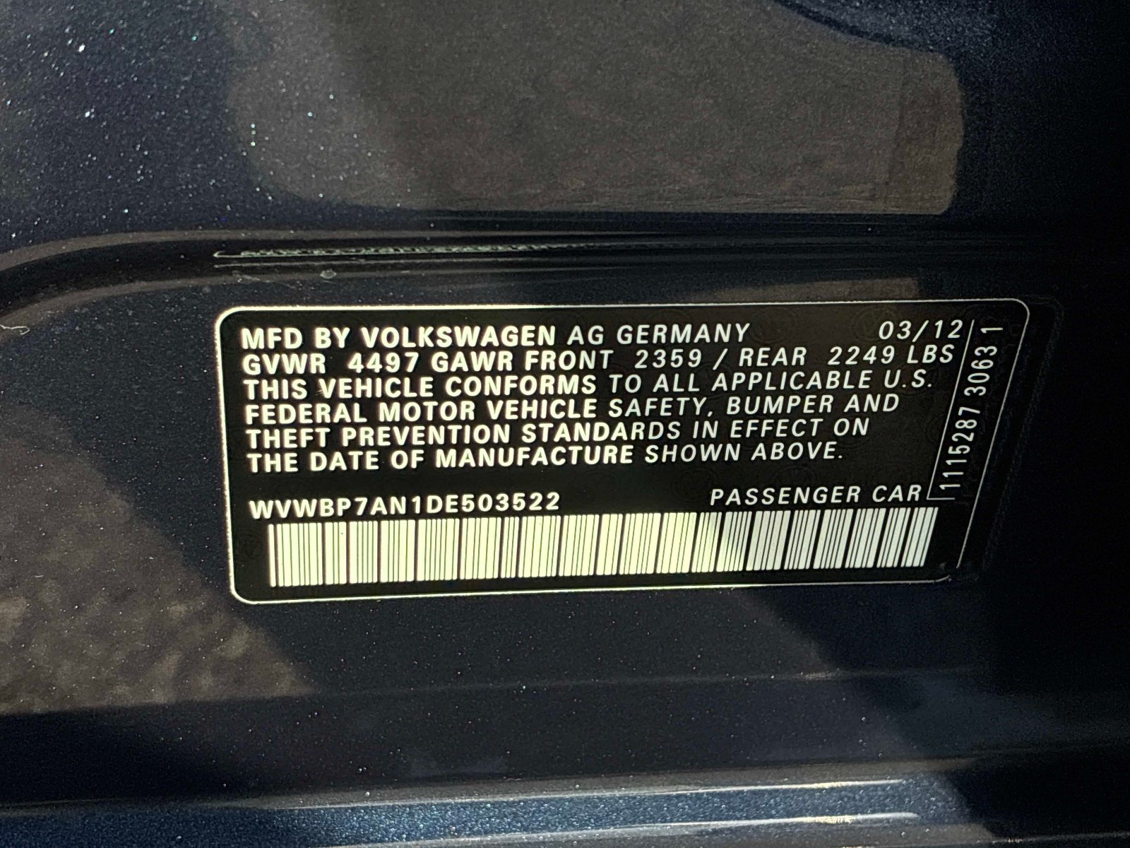 Used 2013 Volkswagen CC Sport FWD image 21