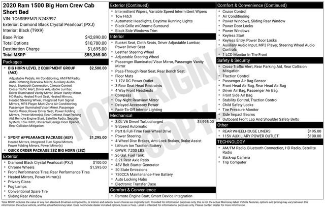 Used 2020 RAM 1500 Big Horn image 19