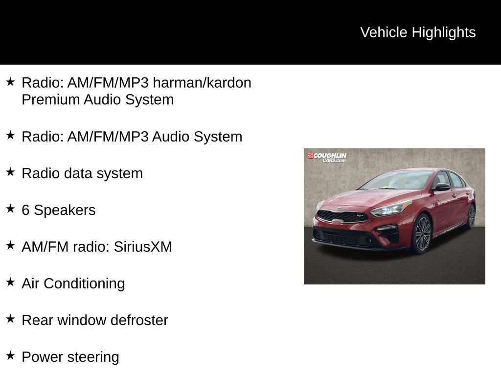 Used 2020 Kia Forte GT w/ GT2 Package FWD image 2