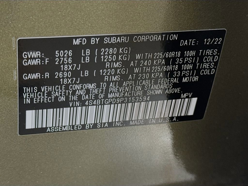 Used 2023 Subaru Outback Touring XT image 41