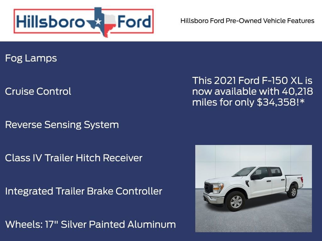 Used 2021 Ford F150 XL w/ Trailer Tow Package AWD/4WD image 9