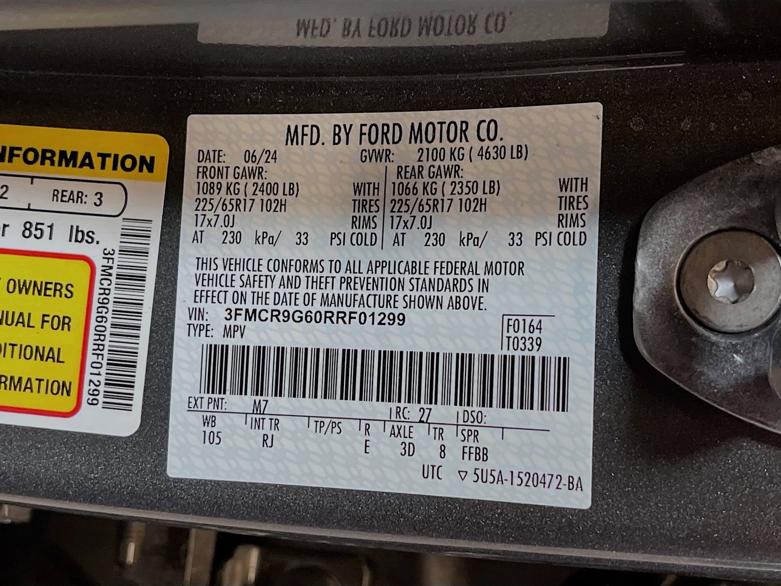 Used 2024 Ford Bronco Sport Heritage w/ Heritage Convenience Package image 31