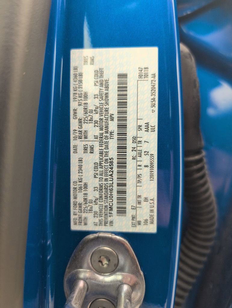 Certified 2020 Ford Escape SEL image 48