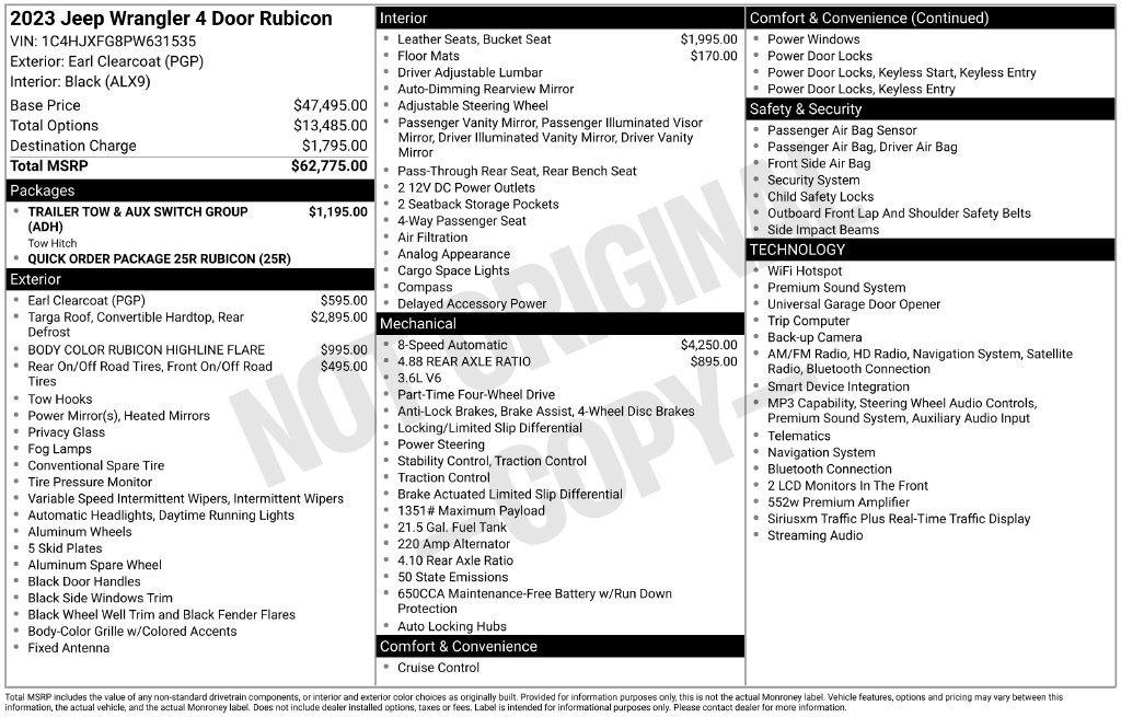 Used 2023 Jeep Wrangler Unlimited Rubicon
