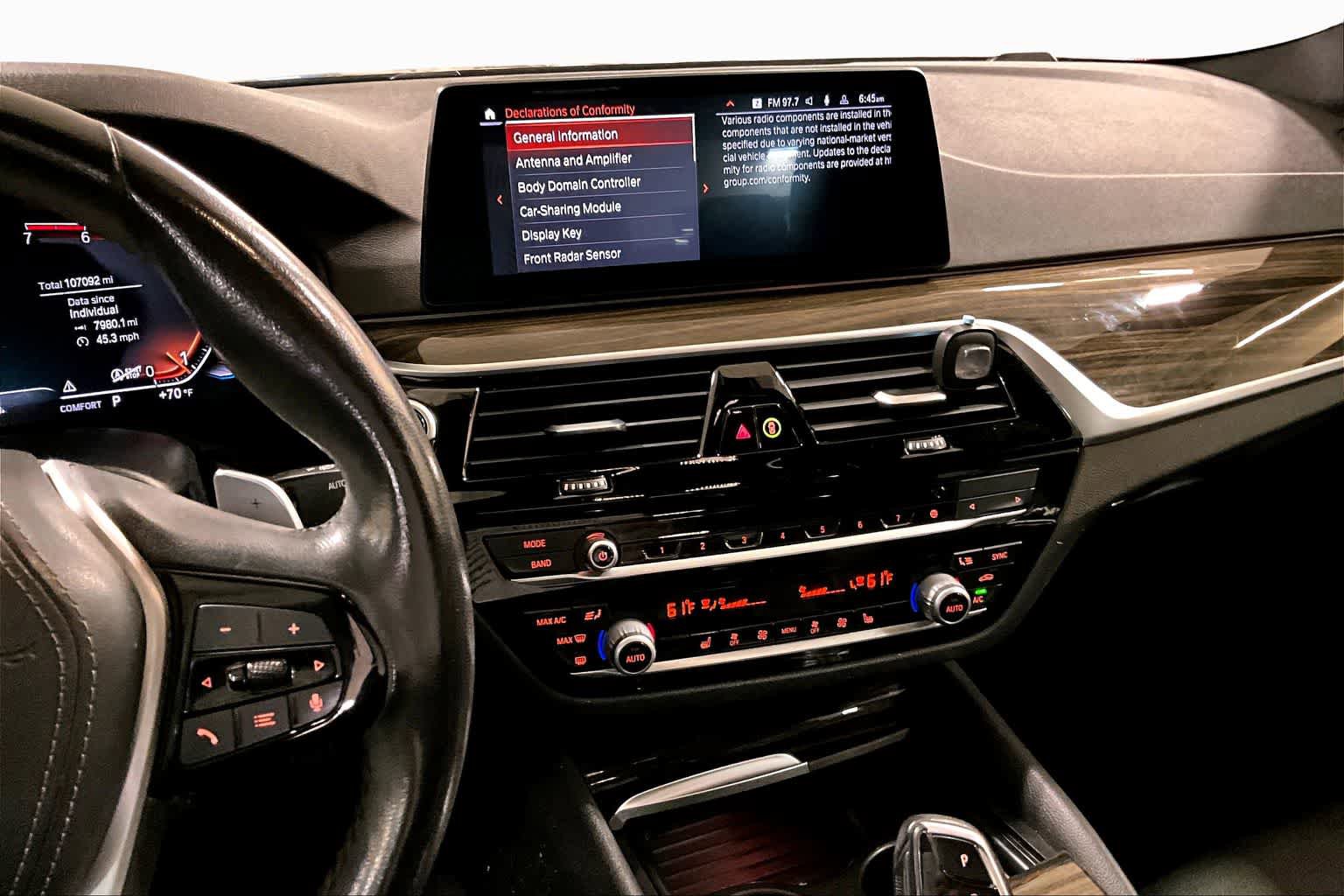Used 2020 BMW 530i w/ Convenience Package RWD image 7