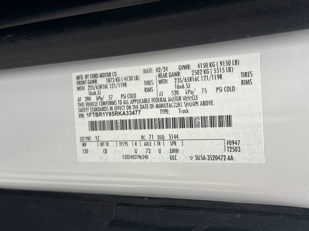 Used 2024 Ford Transit 250 Low Roof w/ Exterior Upgrade Package image 32