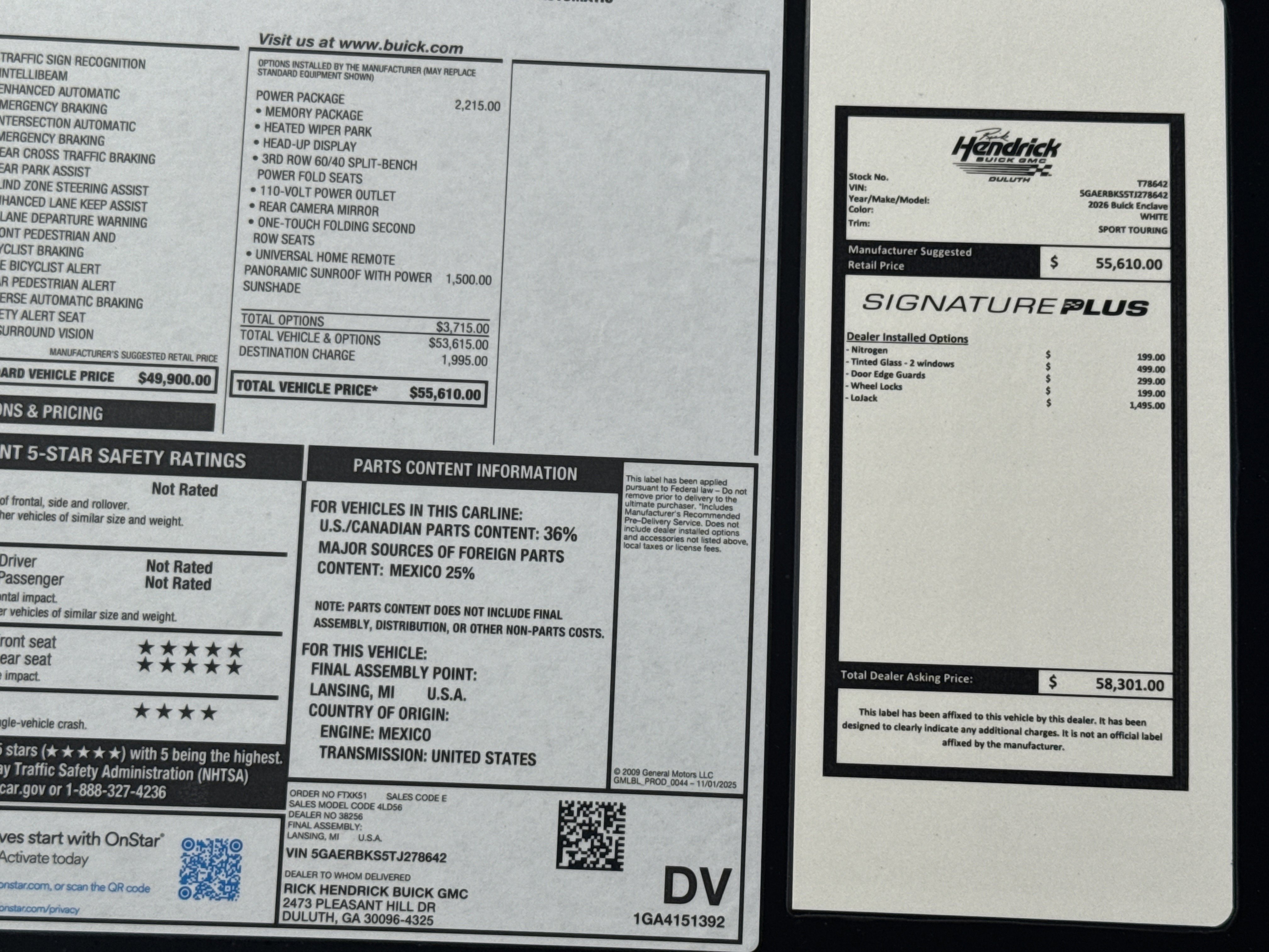 New 2026 Buick Enclave Sport Touring w/ Power Package image 40