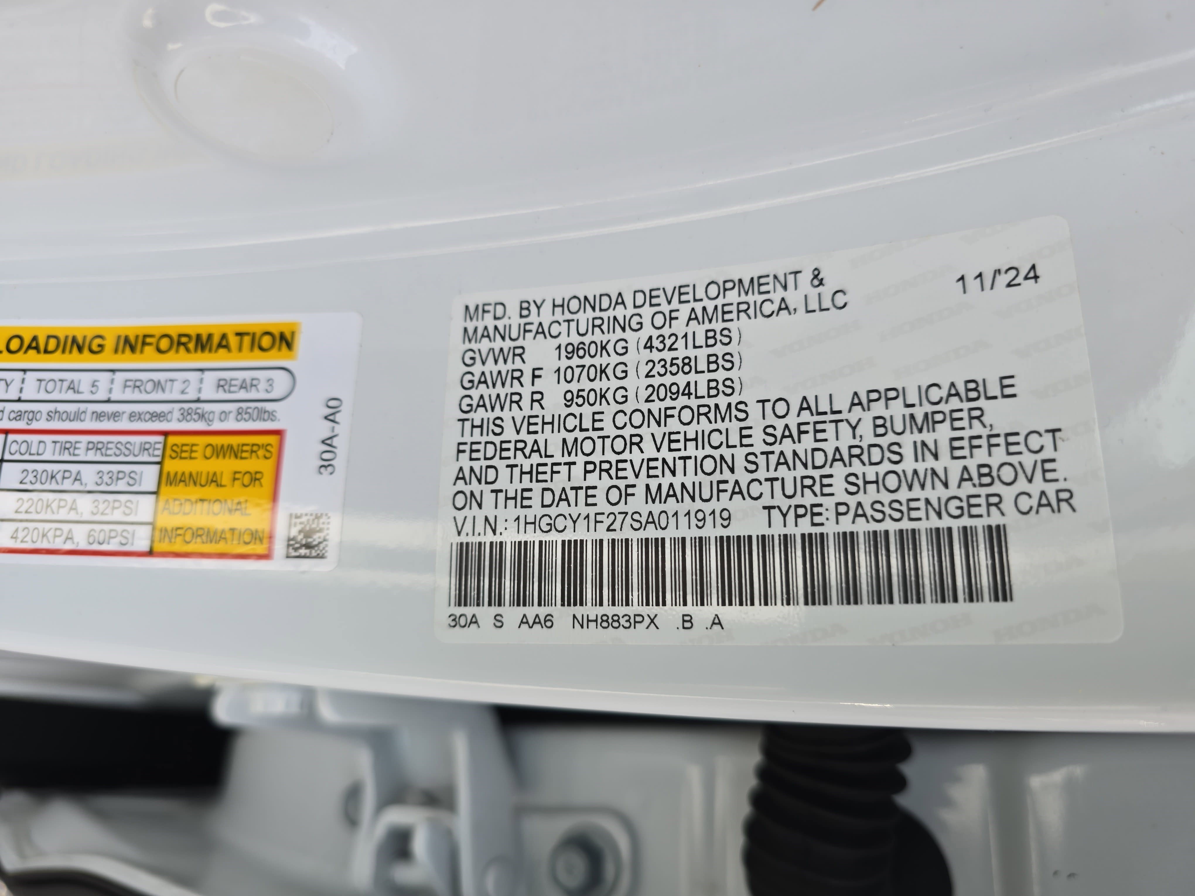 Certified 2025 Honda Accord LX image 32