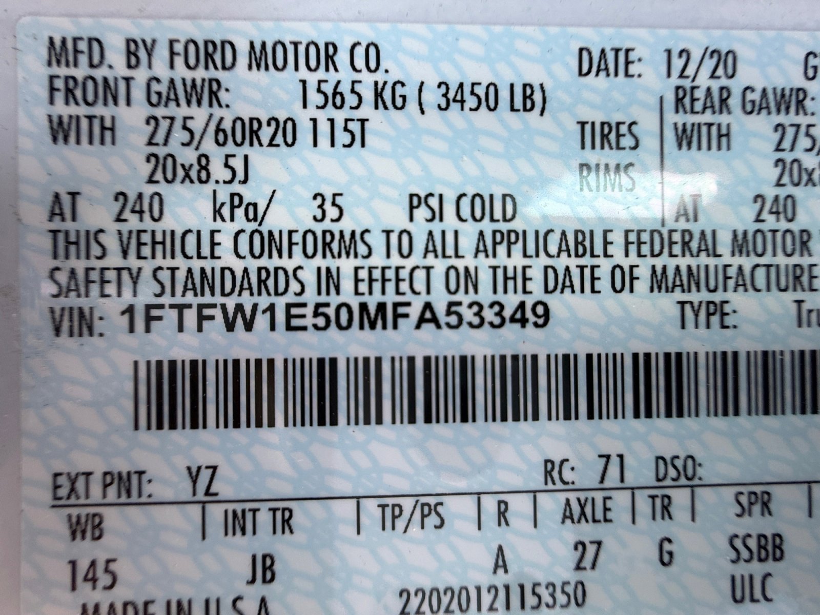 Used 2021 Ford F150 XL w/ STX Appearance Package image 25