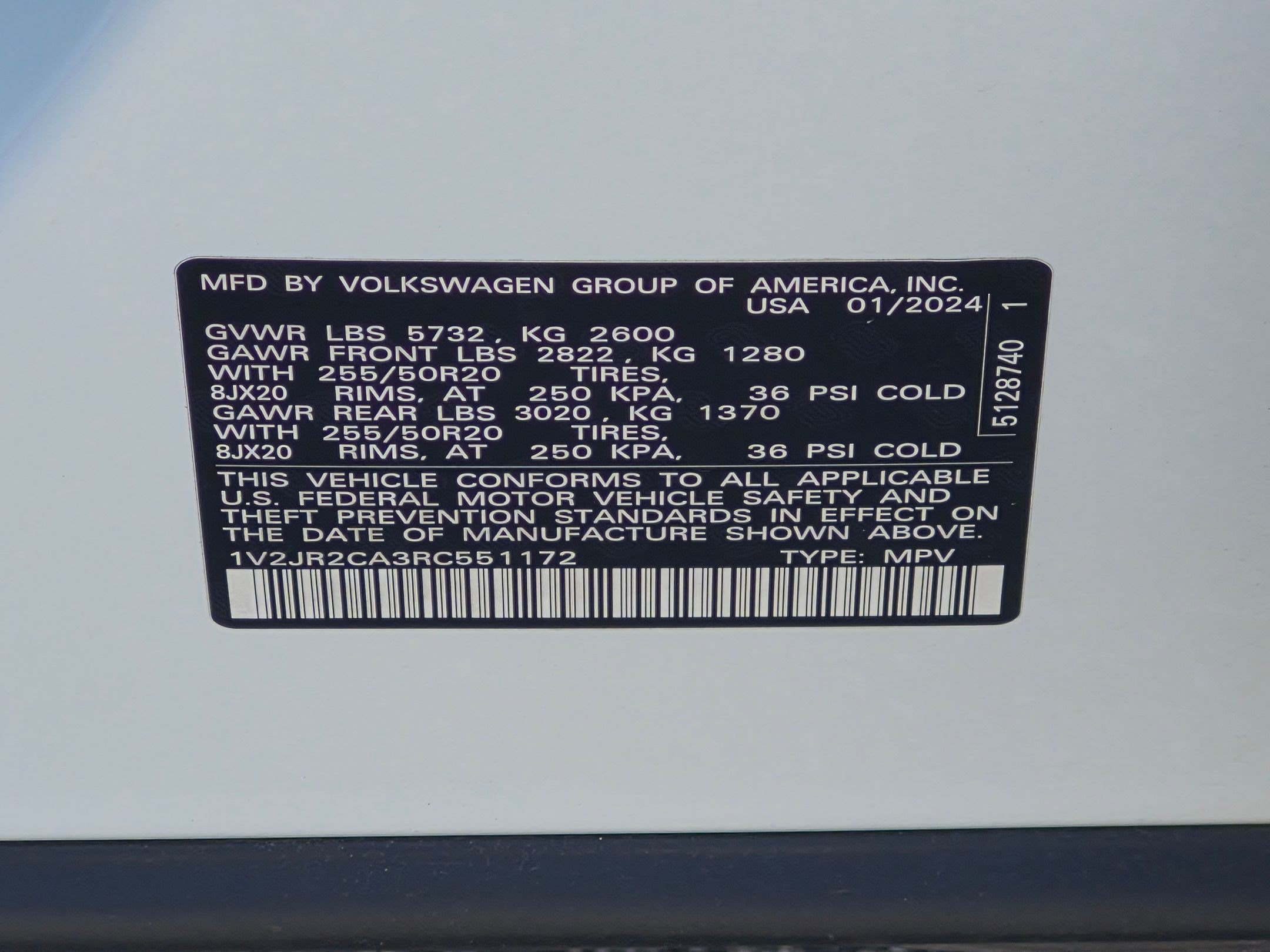 Used 2024 Volkswagen Atlas SE w/ Panoramic Sunroof Package FWD image 41