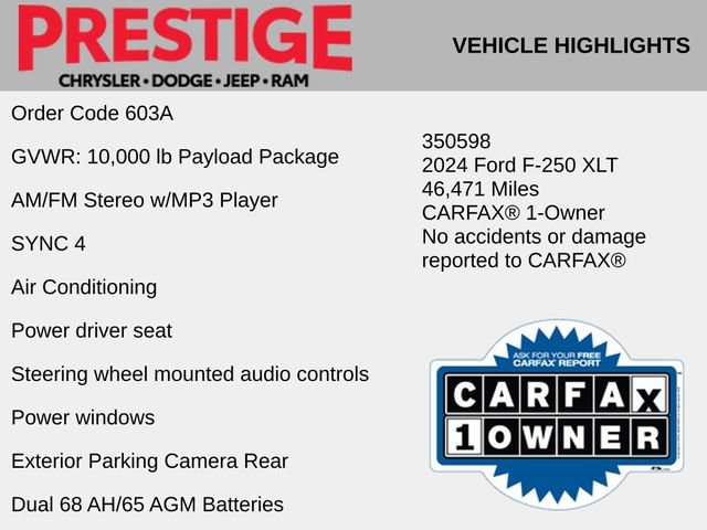 Used 2024 Ford F250 XLT image 2