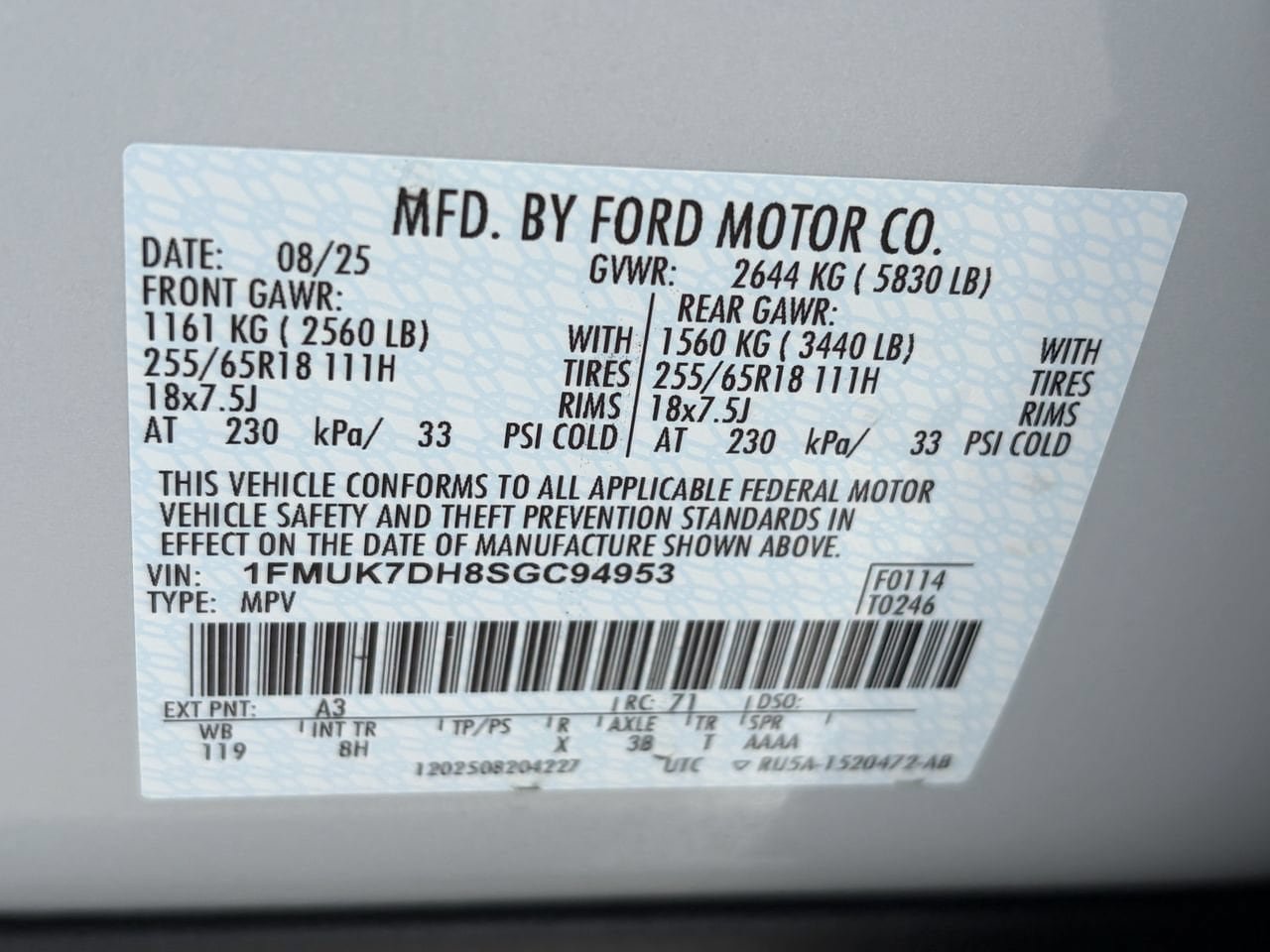 Used 2025 Ford Explorer Active RWD image 32