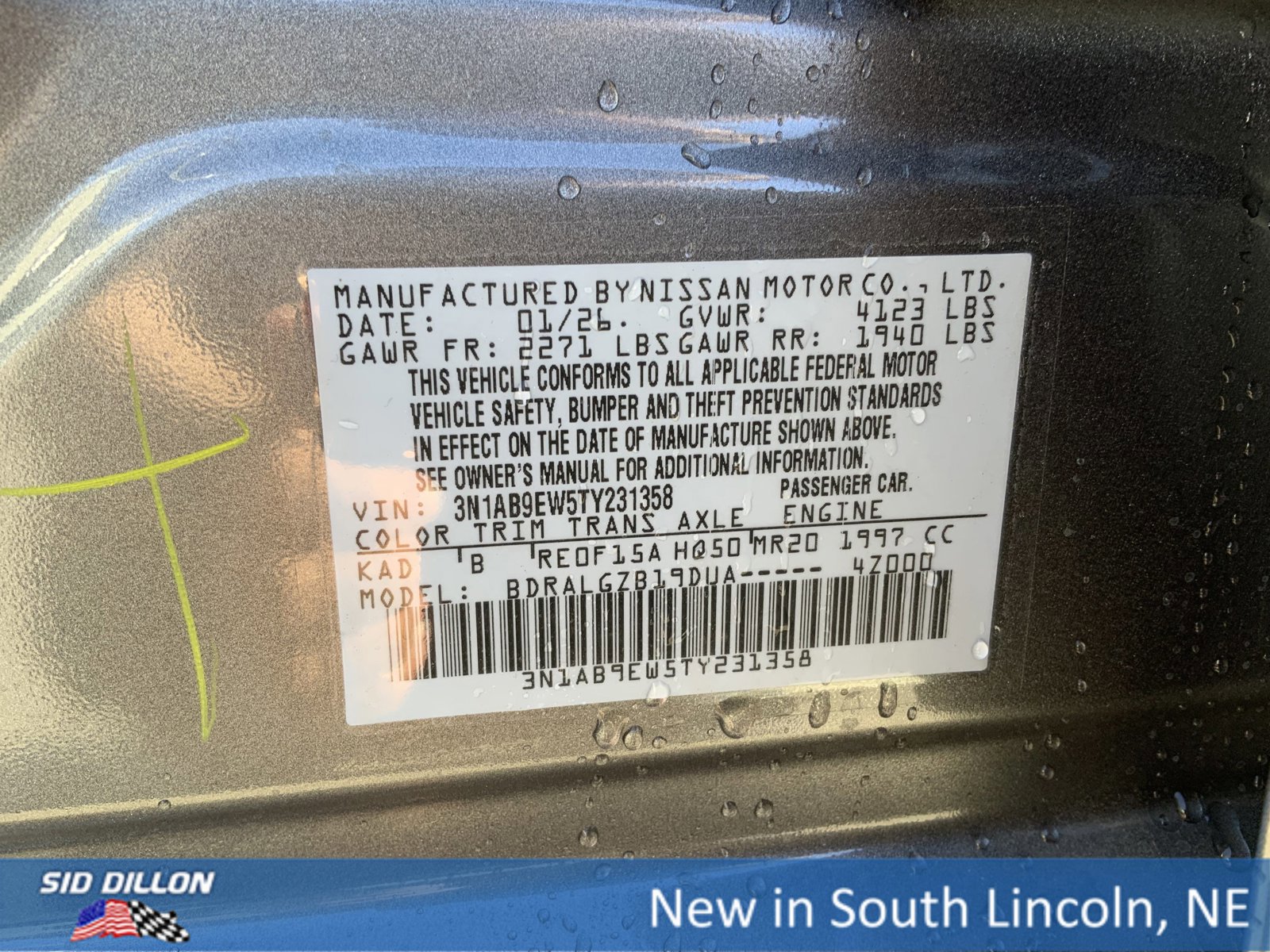 New 2026 Nissan Sentra SL w/ Floor Mat Package image 12