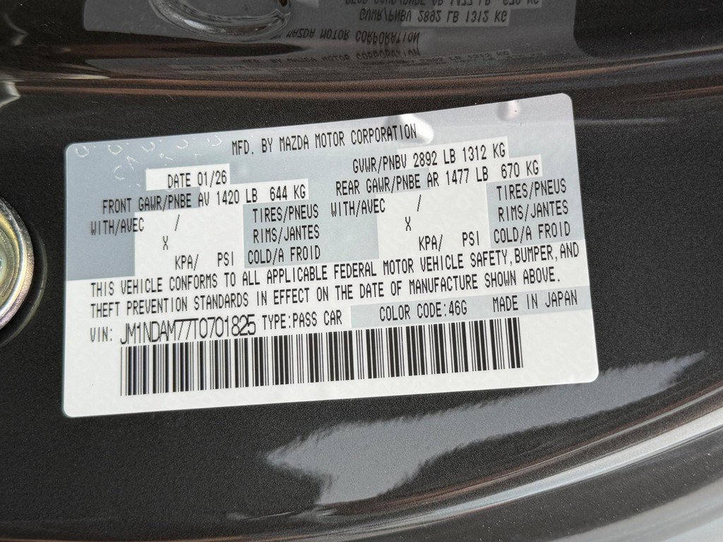 New 2026 MAZDA MX-5 Miata RF Grand Touring image 13