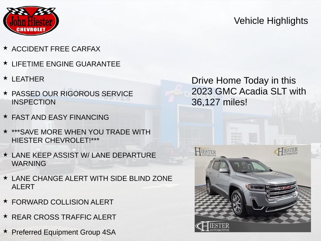Certified 2023 GMC Acadia SLT FWD image 5
