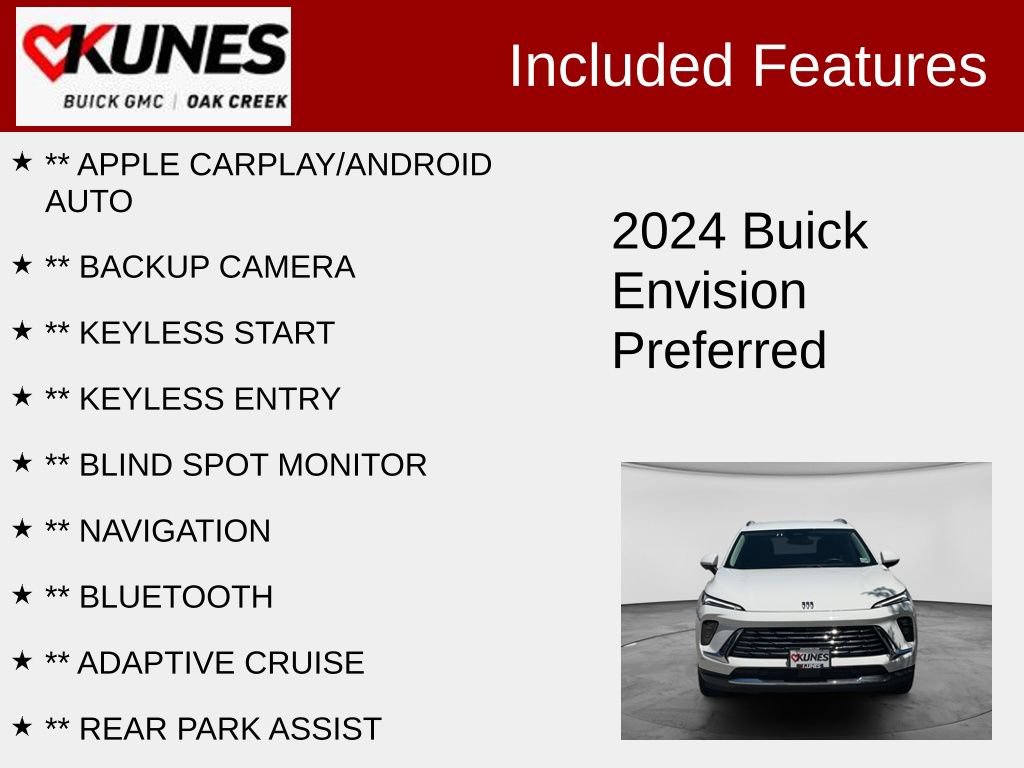 Used 2024 Buick Envision Preferred AWD/4WD image 2