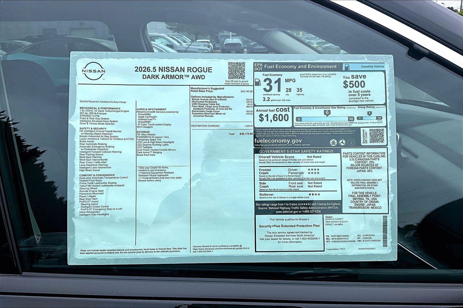 New 2026 Nissan Rogue Dark Armor AWD/4WD image 14