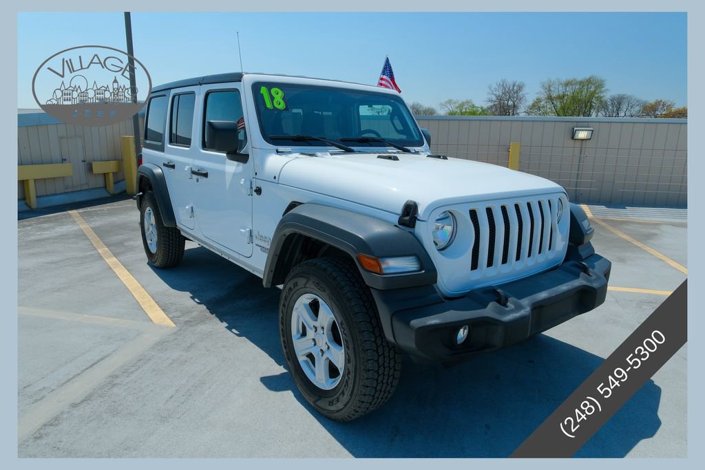 Used 2018 Jeep Wrangler Unlimited Sport S AWD/4WD image 1