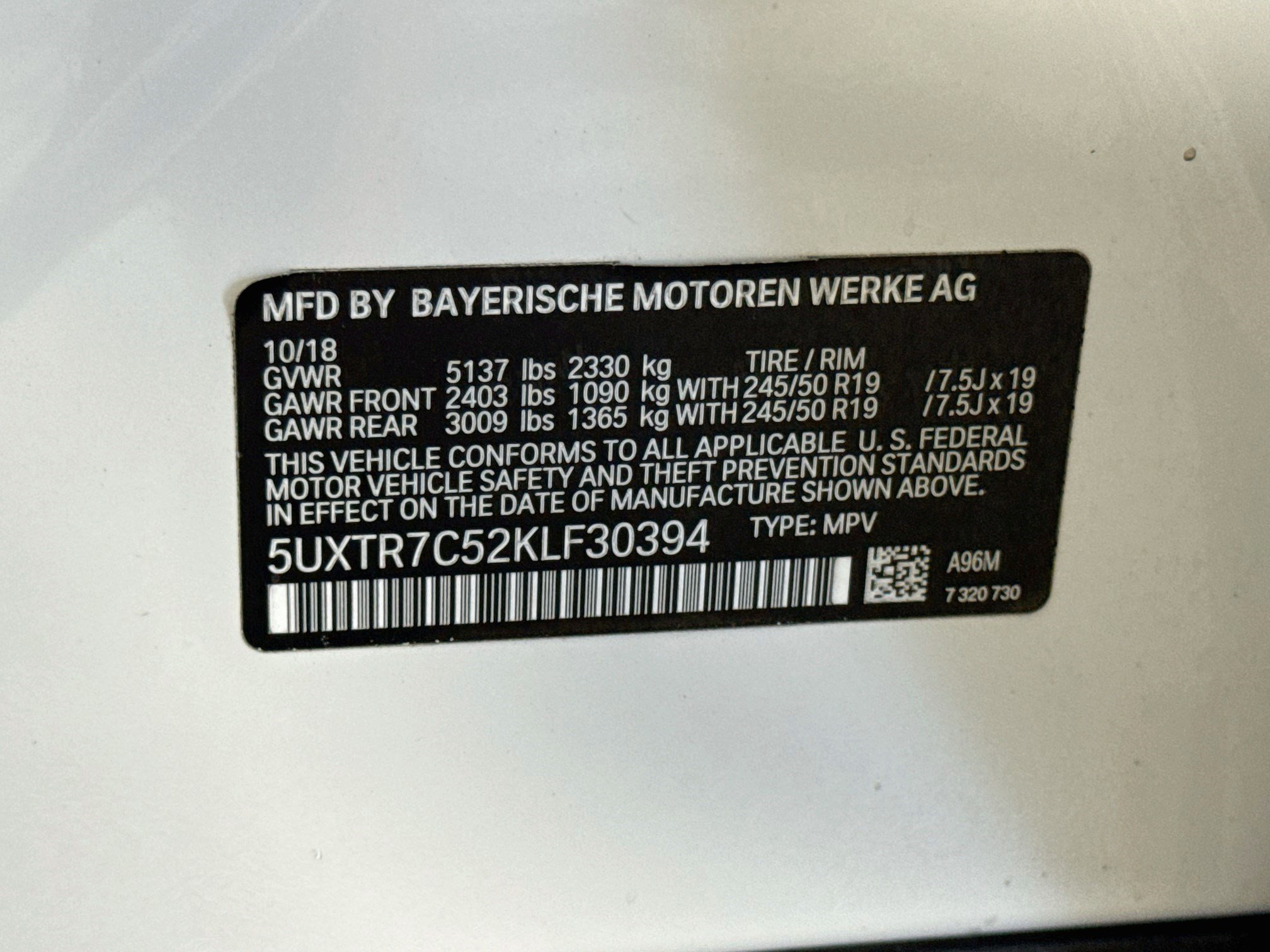 Used 2019 BMW X3 sDrive30i RWD image 40