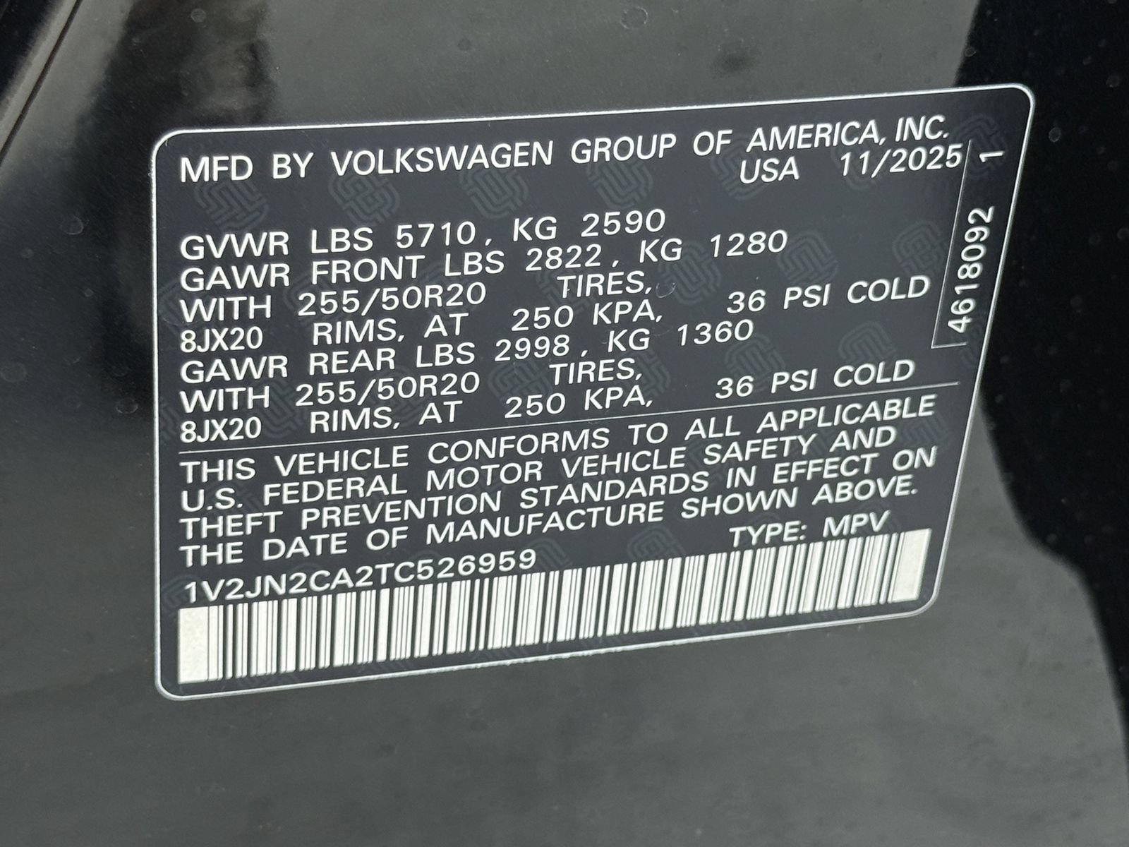 New 2026 Volkswagen Atlas SE FWD image 26