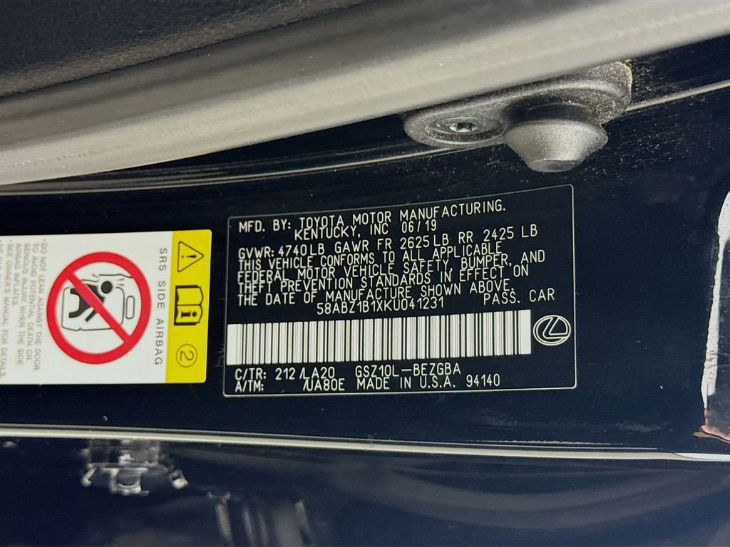 Used 2019 Lexus ES 350 Luxury image 19