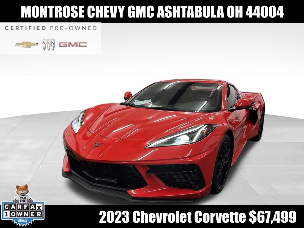 Certified 2023 Chevrolet Corvette Stingray Convertible w/ 1LT image 1