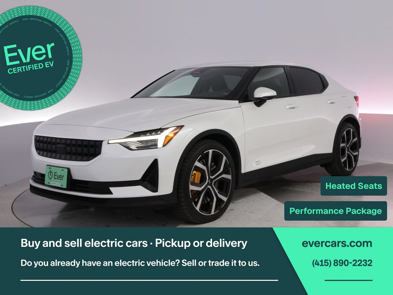 Used 2022 Polestar Polestar 2 w/ Performance Package AWD/4WD image 1