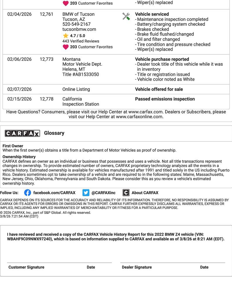 Used 2022 BMW Z4 M40i w/ Premium Package image 47