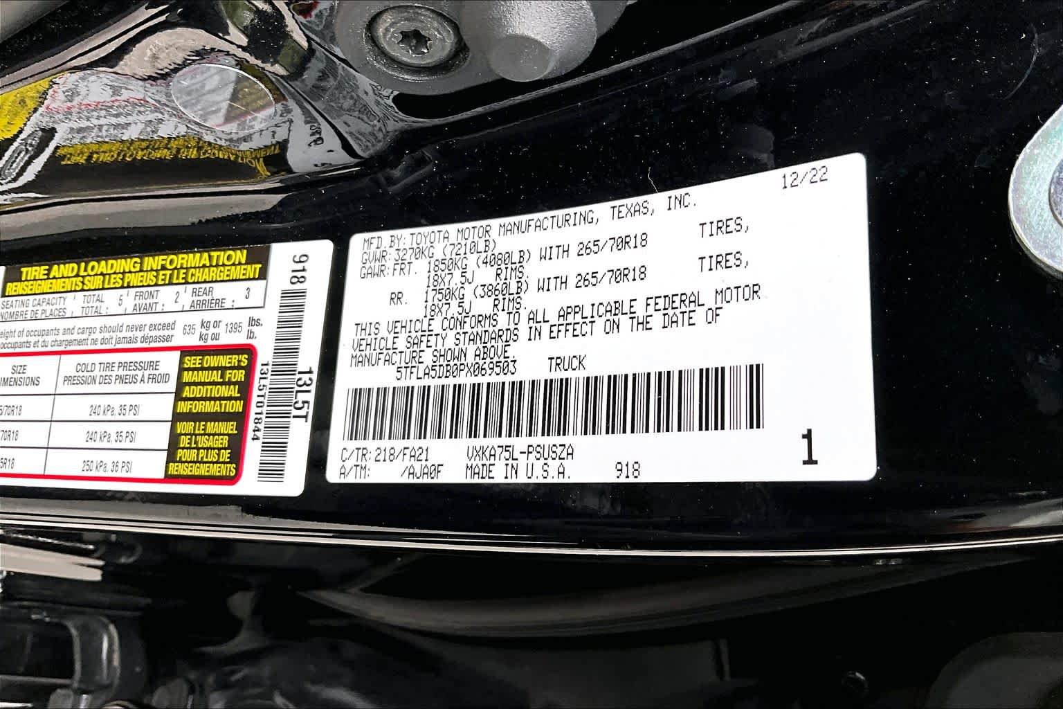 Used 2023 Toyota Tundra SR5 w/ SR5 Convenience Package AWD/4WD image 36