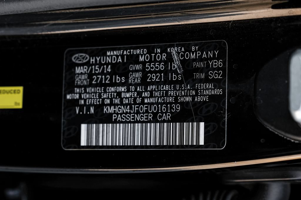 Used 2015 Hyundai Genesis 5.0 w/ Option Group 05 RWD image 62
